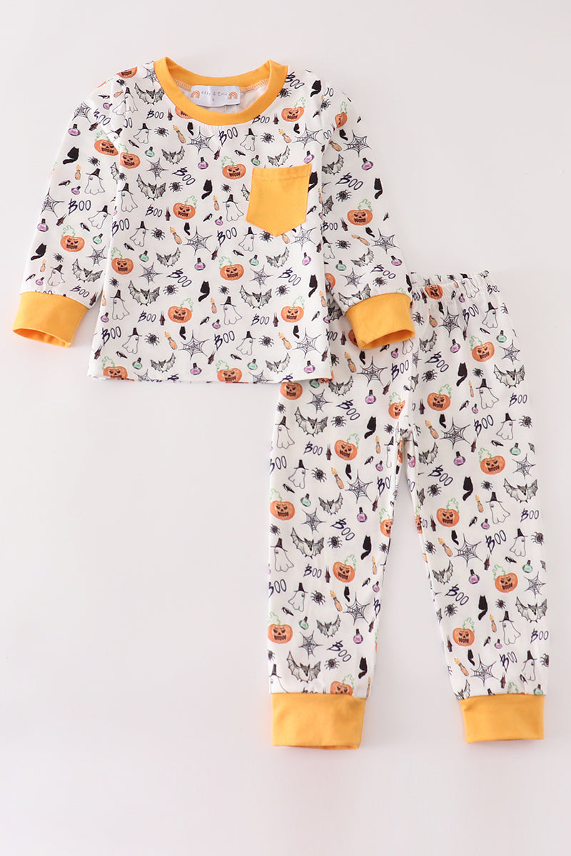Halloween Print 2 piece pjs