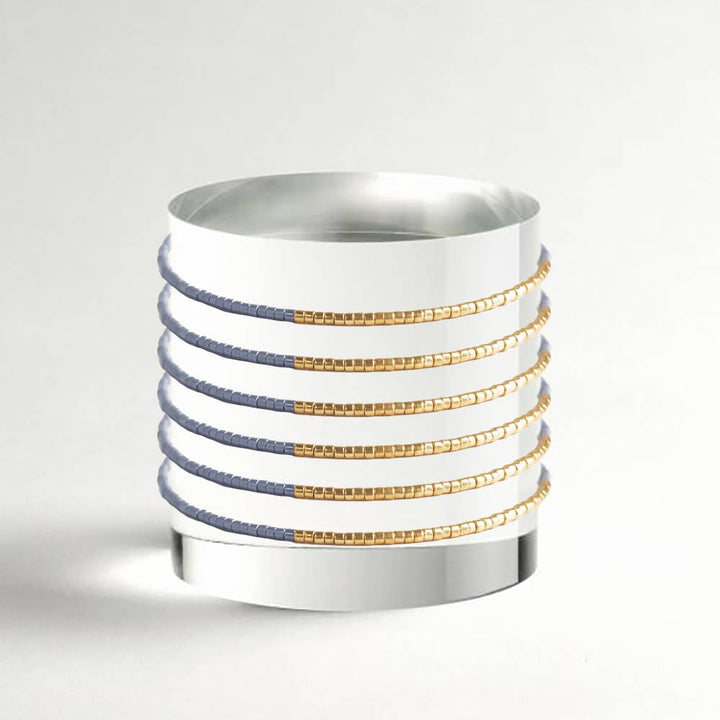 Cornflower Beaded Bangle