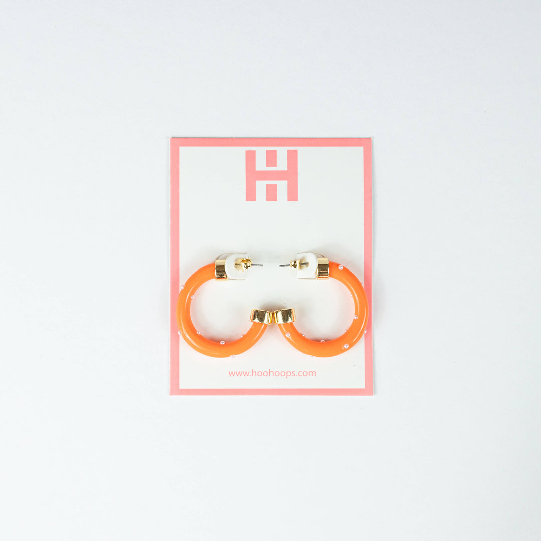 Hoo Hoops Mini Orange with Pearls