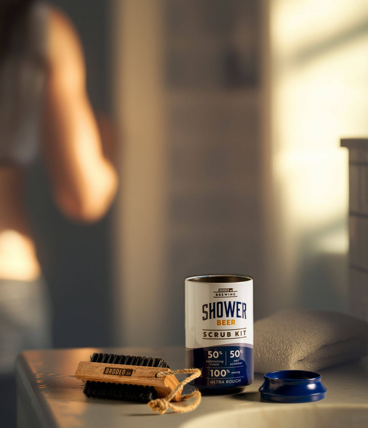 Shower Beer Scrub Kit