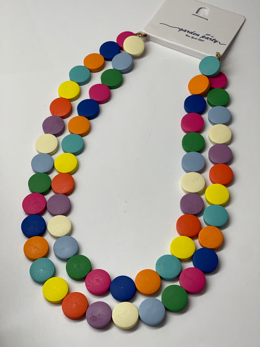 Colorful Disc Necklace