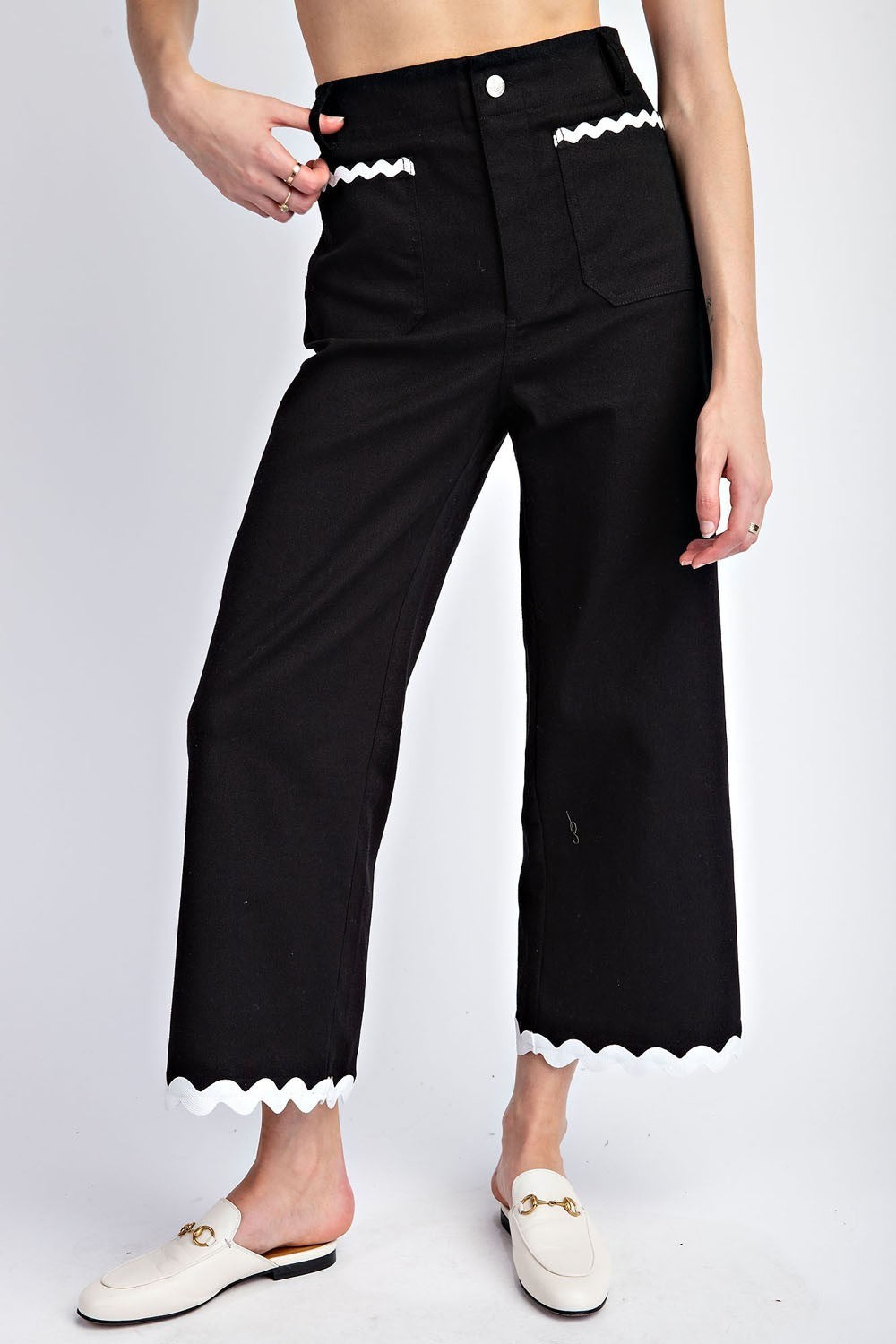 Rick Rack Trim Pants