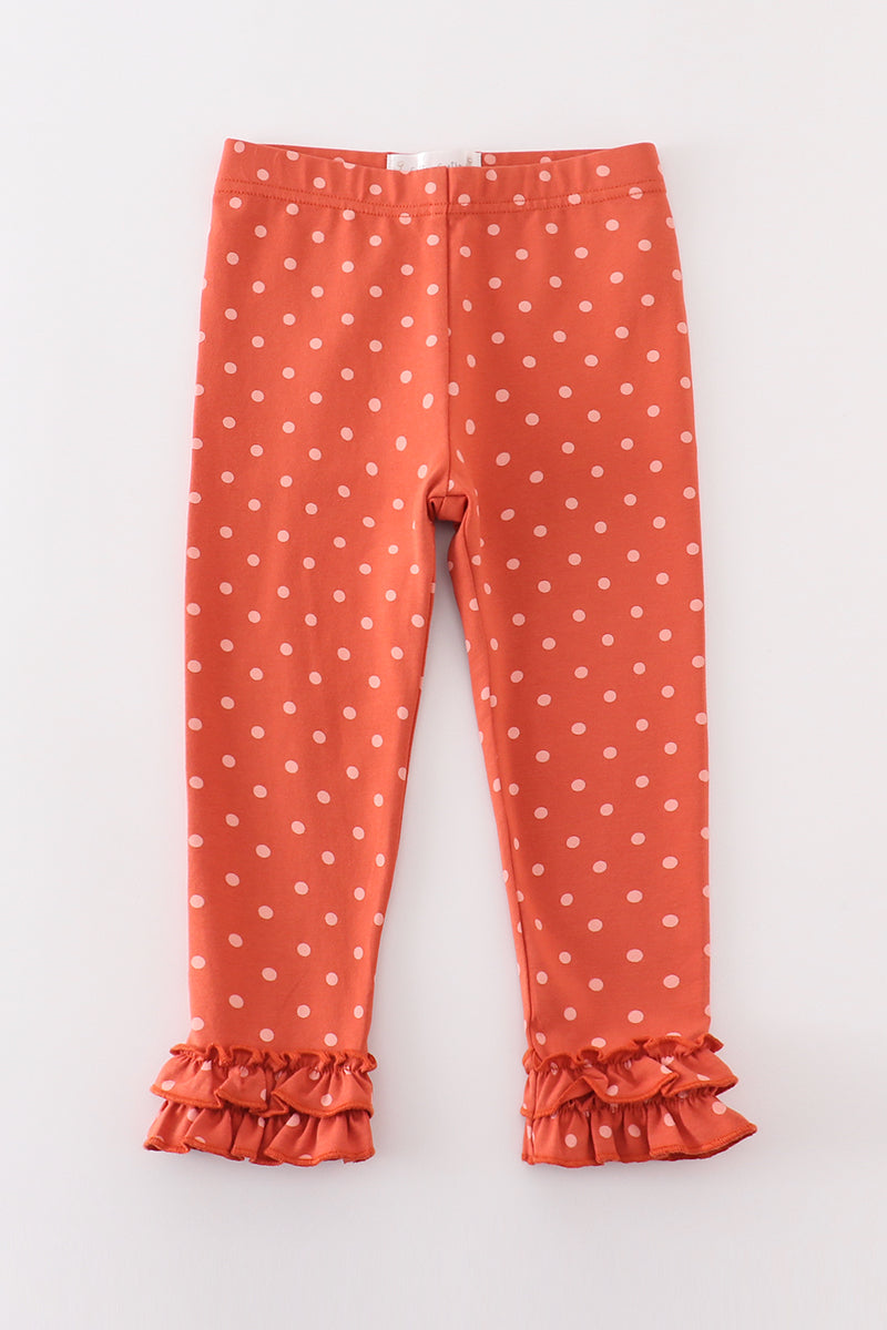 Polka Dot Ruffle Pants