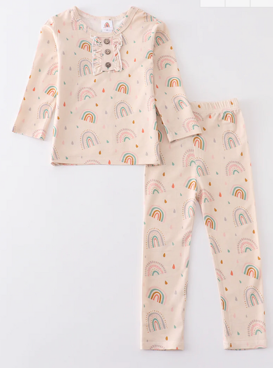 Rainbow Bamboo Girl's Pajamas