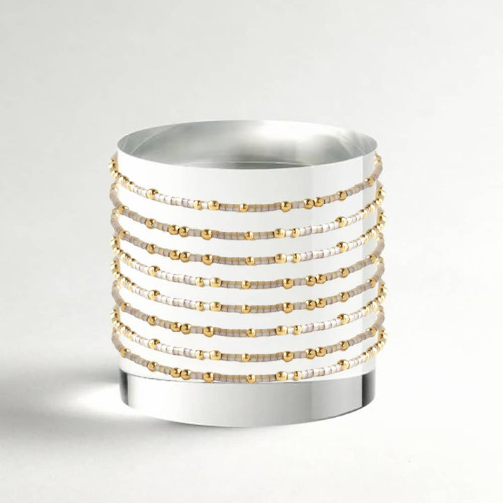 Smoky Quartz Confetti Bangle