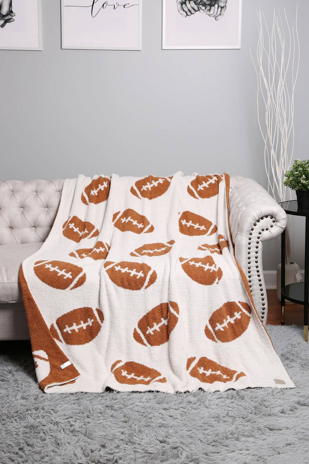 Football Print Blanket