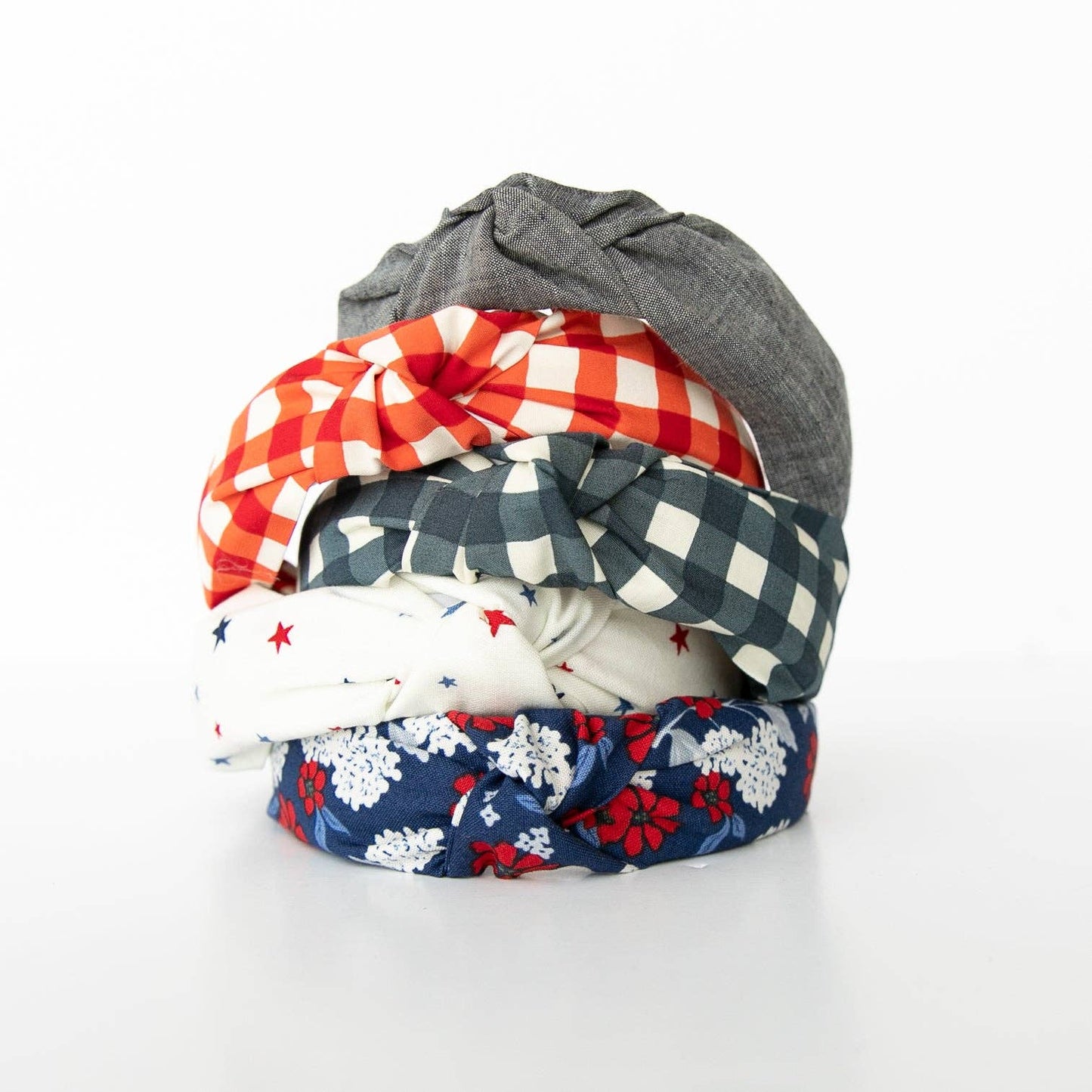 Red Gingham | Knotted Headband