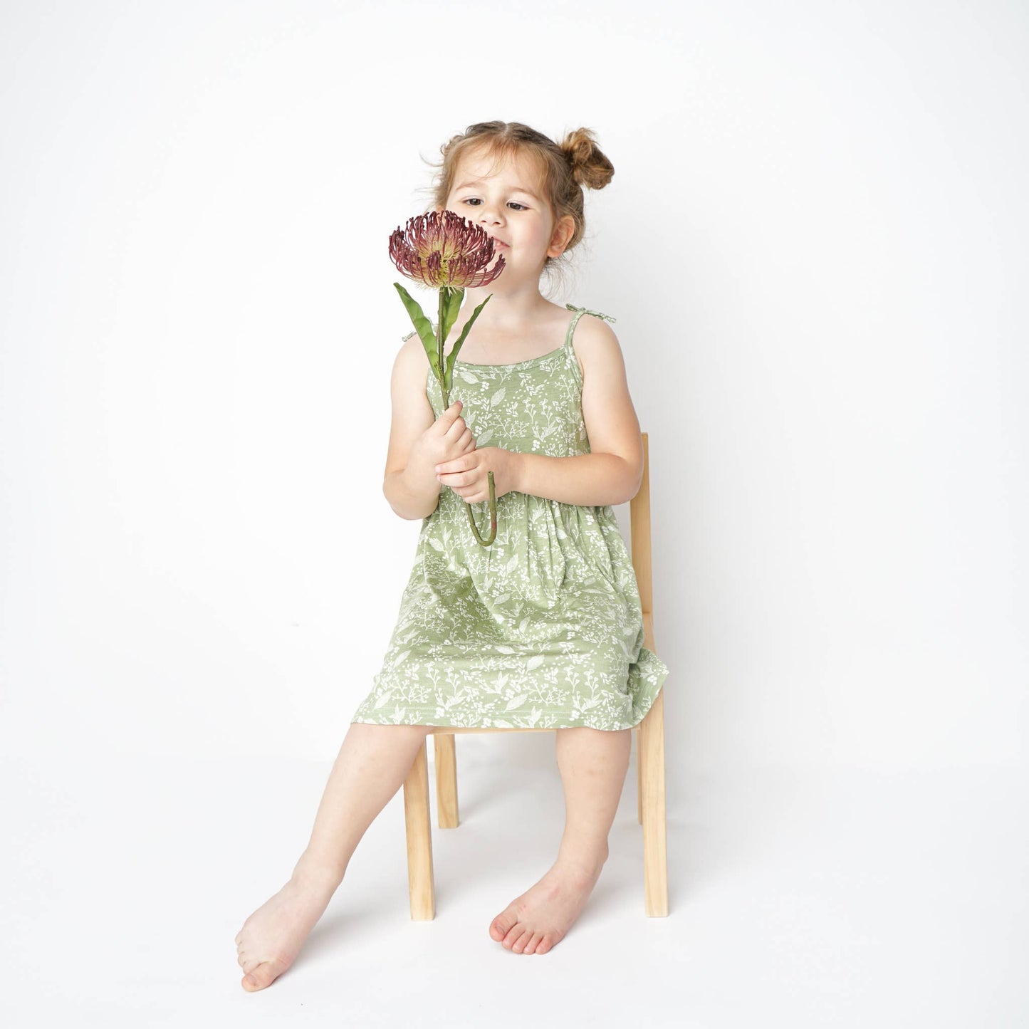 Baby's Breath Bamboo Girl Sundress Dress: 3-6M