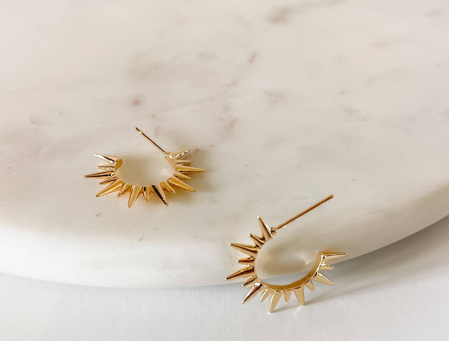 The Mikel gold plated stud earrings