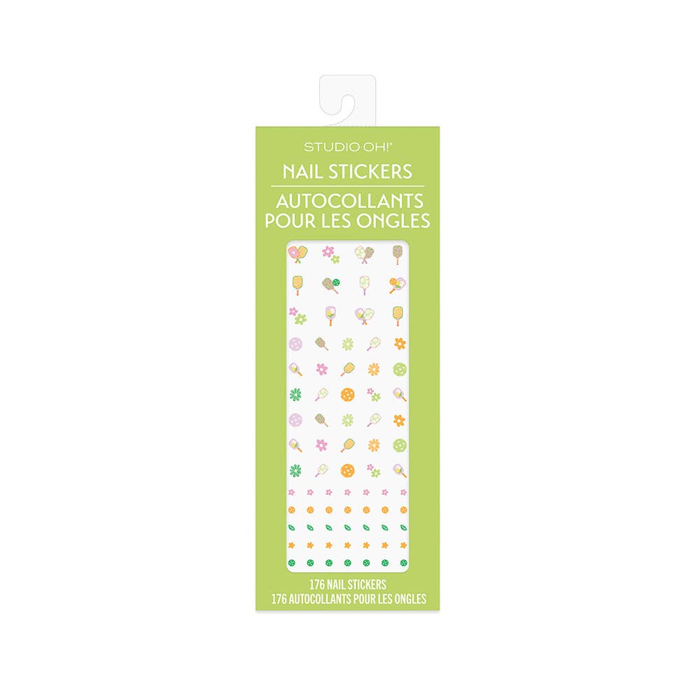 Pickleball Rally Nail Stickers