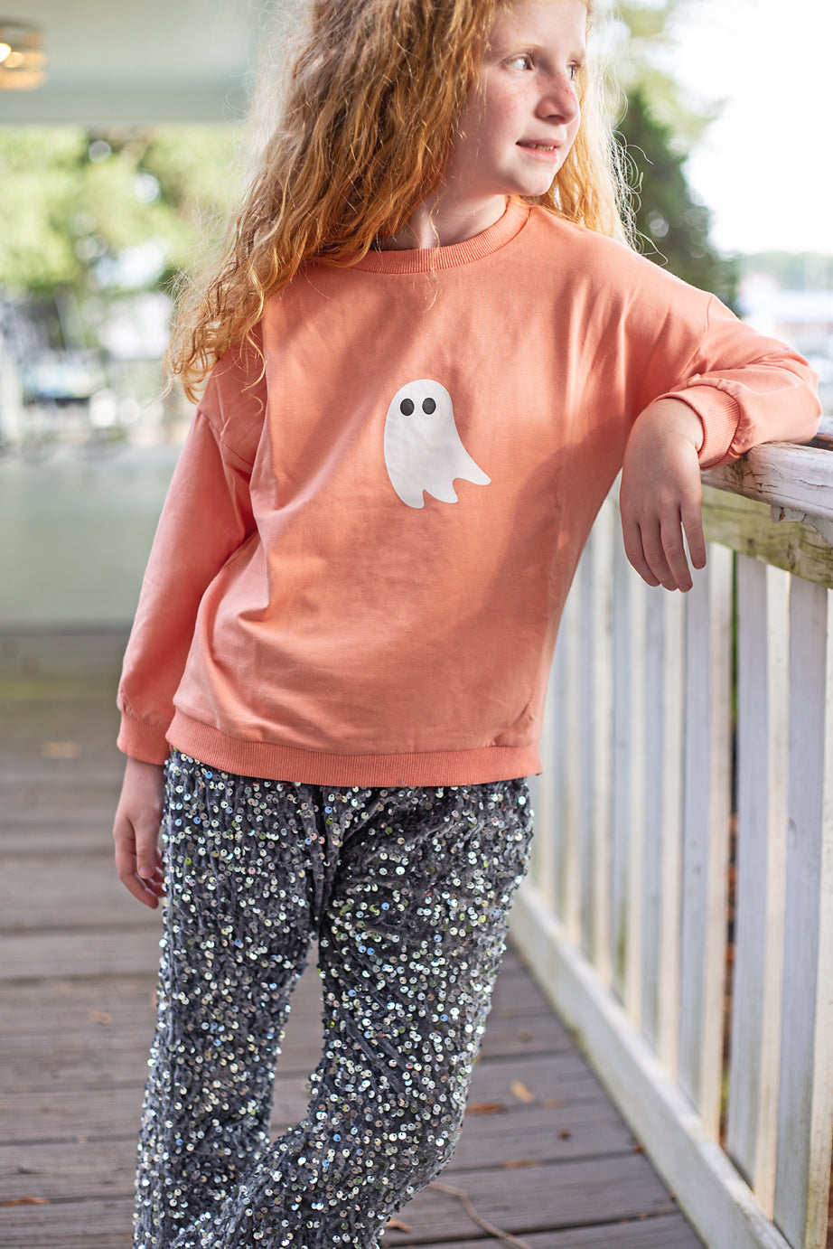 Orange Ghost Sweatshirt