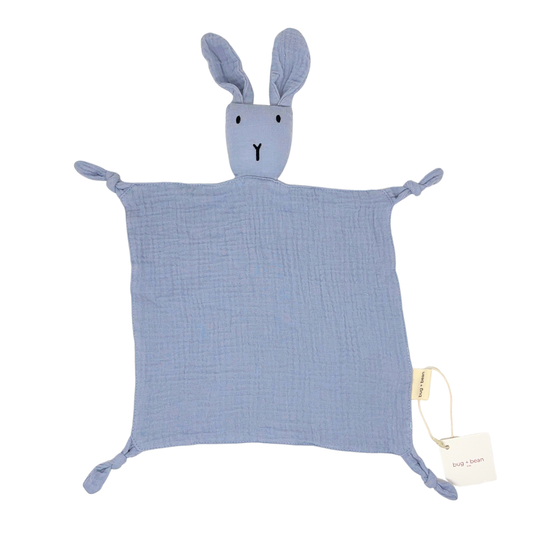 Bunny Lovey Blanket: Blue
