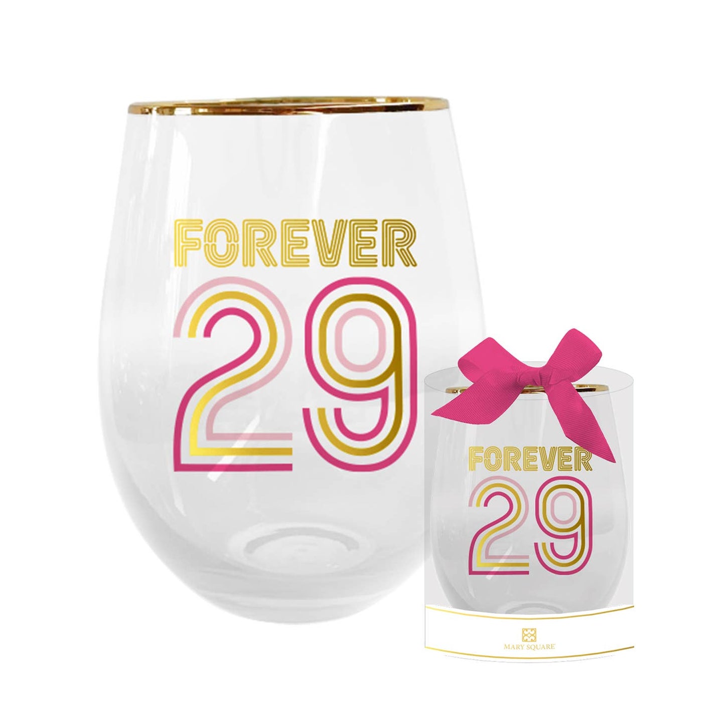 Birthday Milestones Wine Glasses