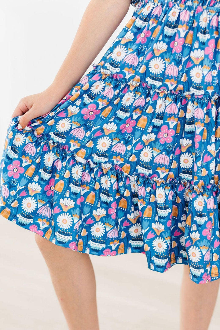 Fluttering Flowers Smocked Dress