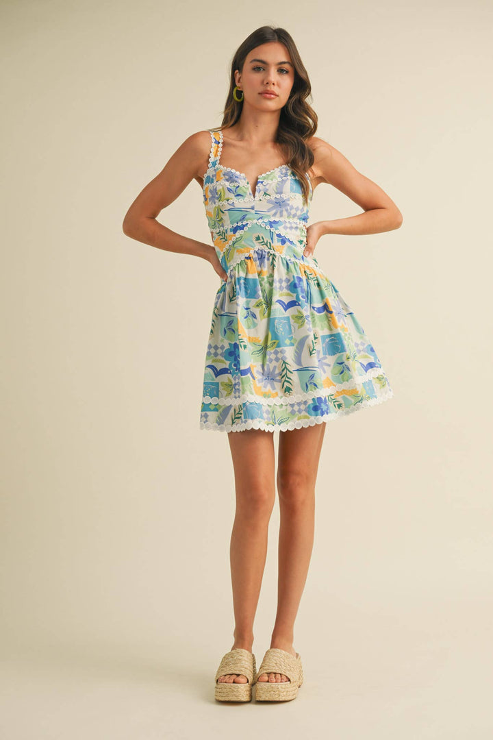 TROPICAL CUT OUT DRESS