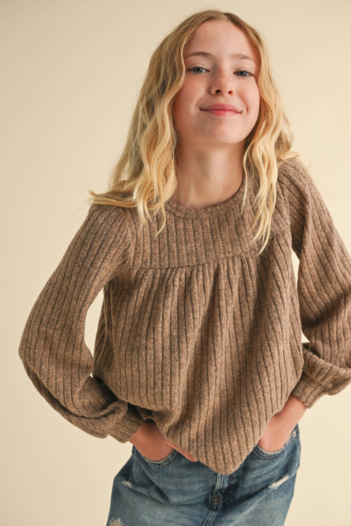 GIRLS BABYDOLL SWEATSHIRT