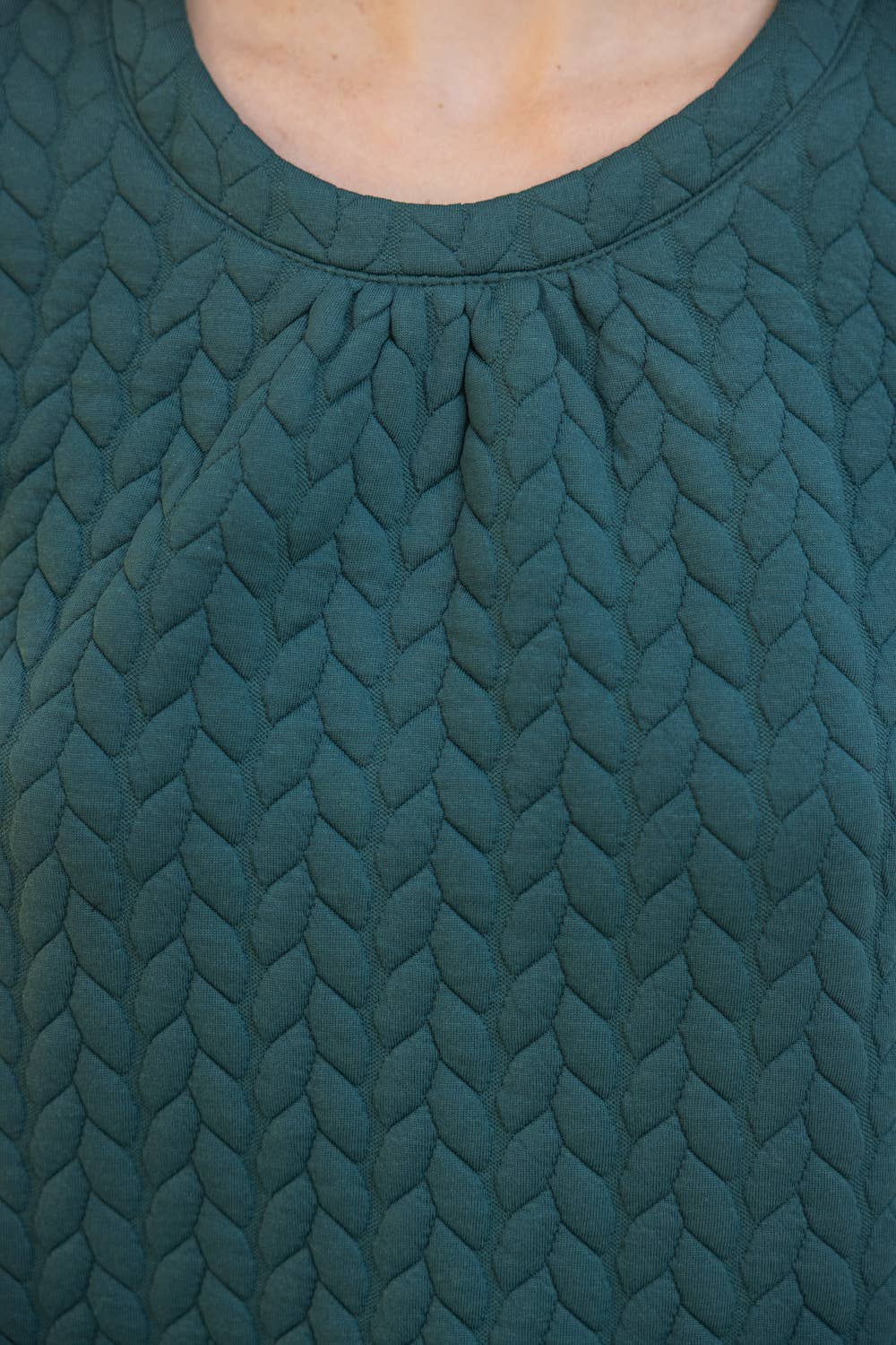 Tie Detailed Green Top