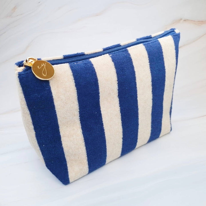Terry Striped Cosmetic Case