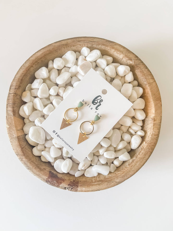 The Emalyn studs  {sage}