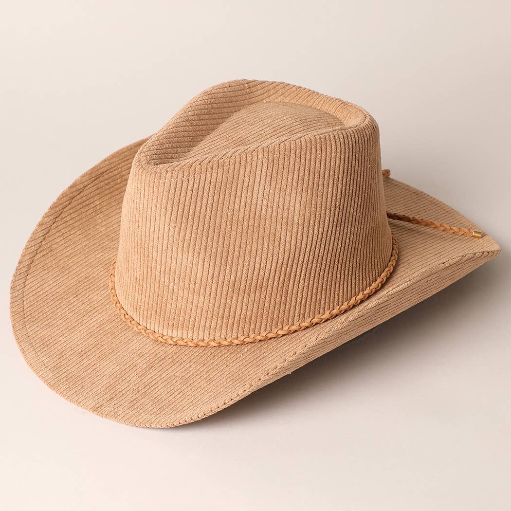 Western Corduroy Cowboy Hat