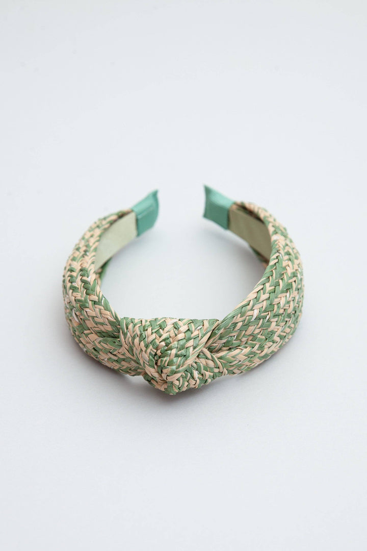 MIXED COLOR WIDE KNOTTED HEADBAND