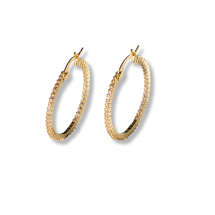 Textured Gold Hoops