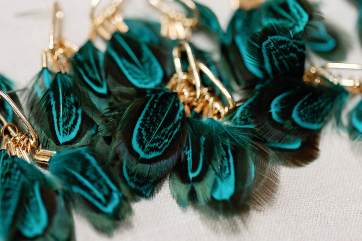 Peacock Feather Earrings