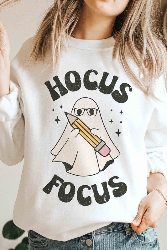 HOCUS FOCUS GHOST Graphic Sweatshirt