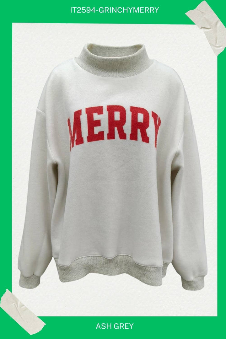 GRINCHY & MERRY' Reversible Sweatshirt