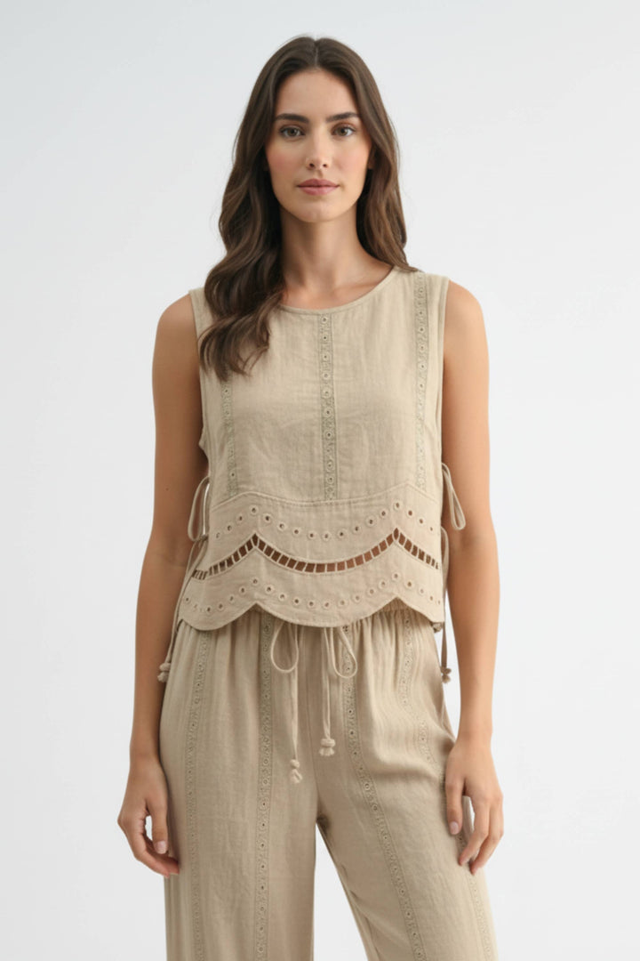 Embroidered Cotton Co-Ord Matching Set