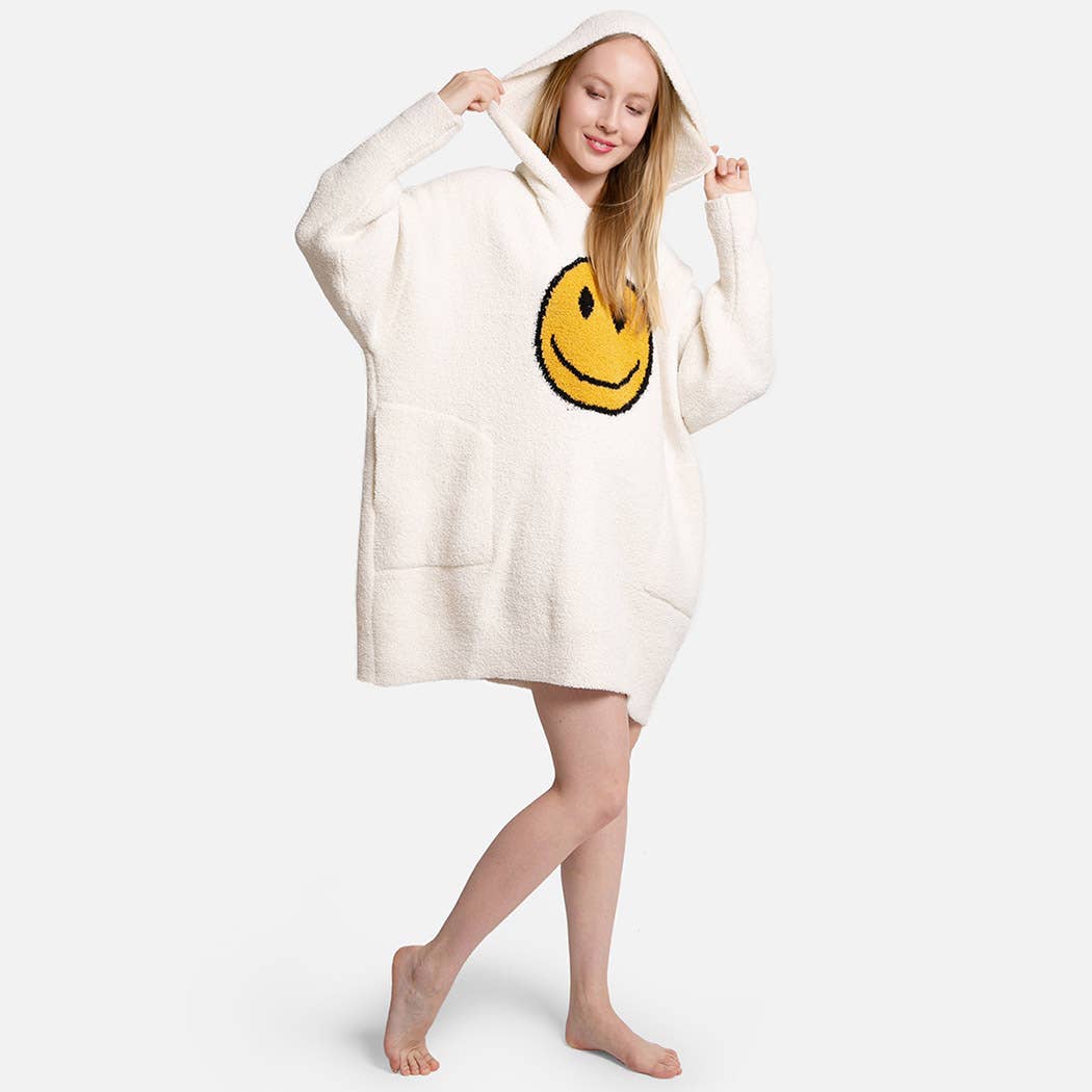 Hooded Happy Face Snuggie