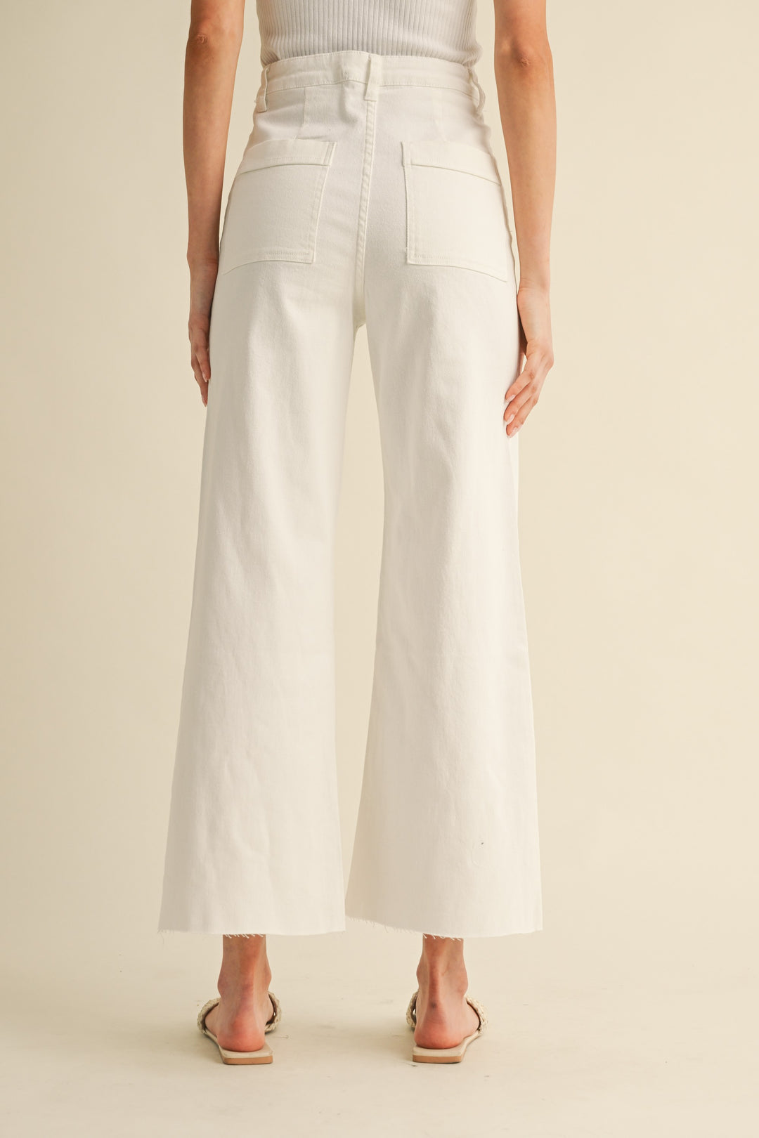 White Wide Leg Jeans
