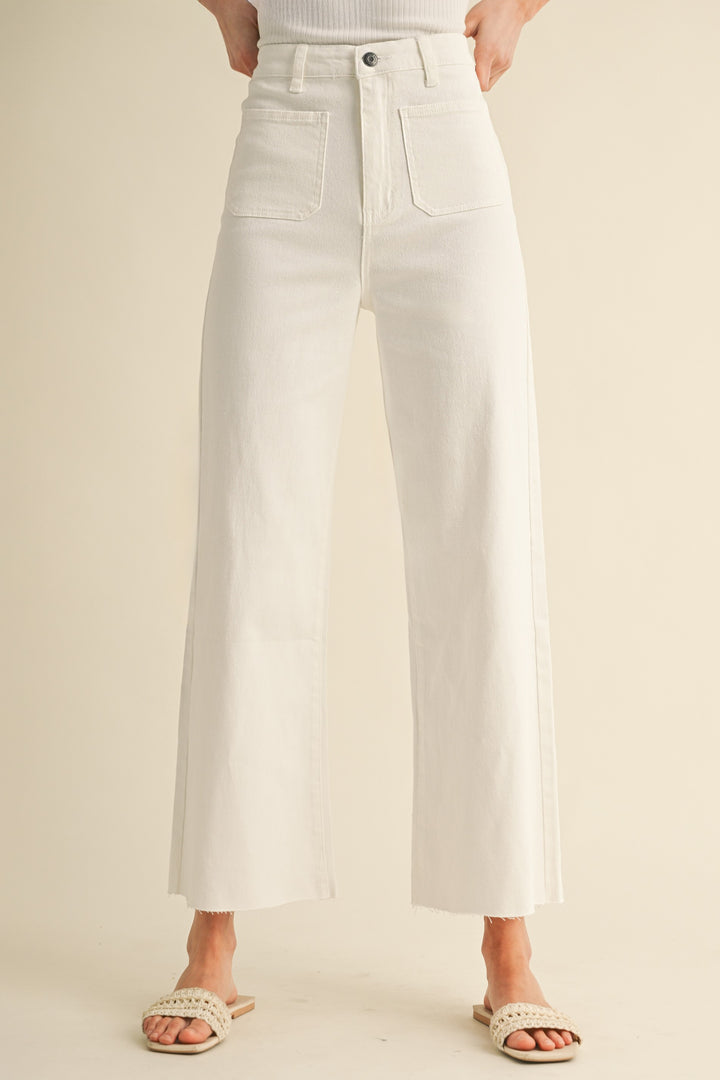 White Wide Leg Jeans
