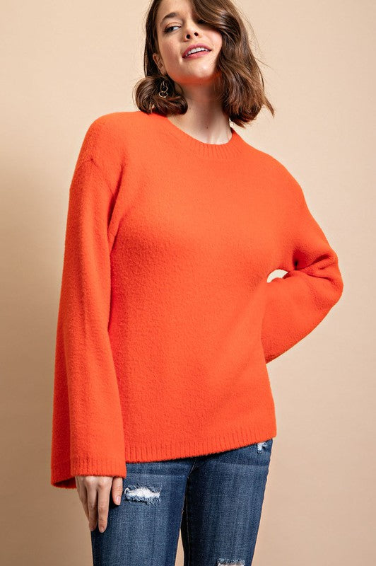 Orange Angora Sweater