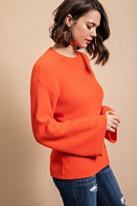 Orange Angora Sweater