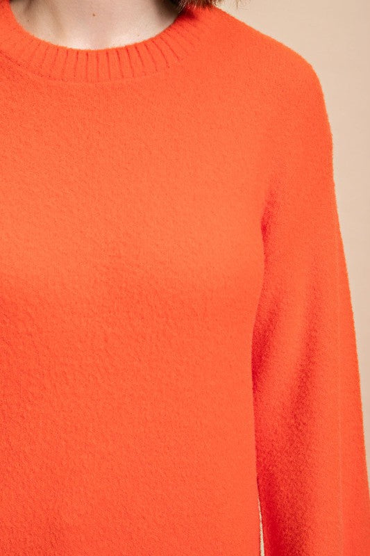 Orange Angora Sweater