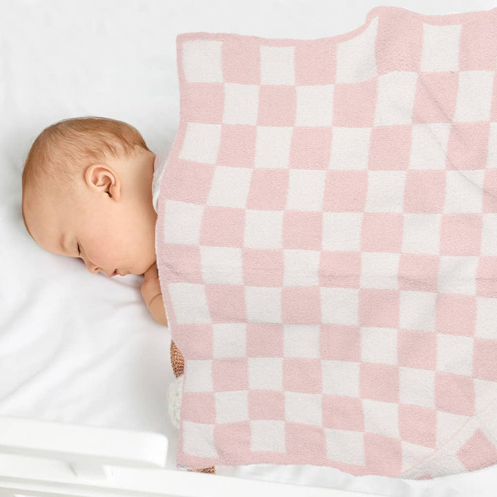 Kids Checkered Pattern Blanket