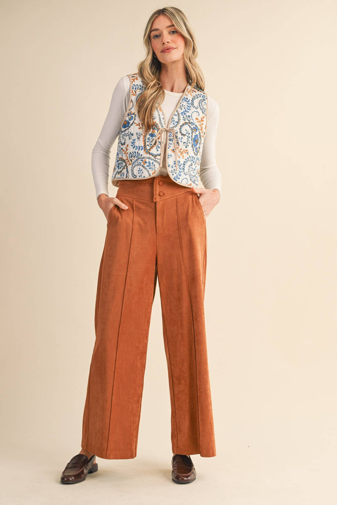 PAISLEY QUILTED VEST