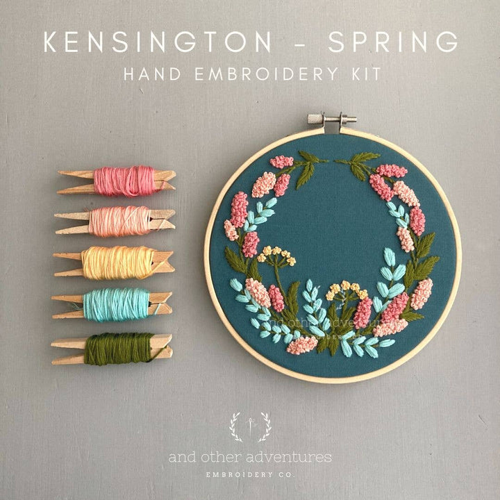Hand Embroidery Kit - Kensington Spring