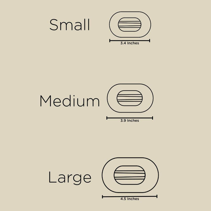 Flat Round Hair Clip | Large | Candy Cane Crush