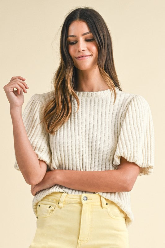 Textured Knit Top