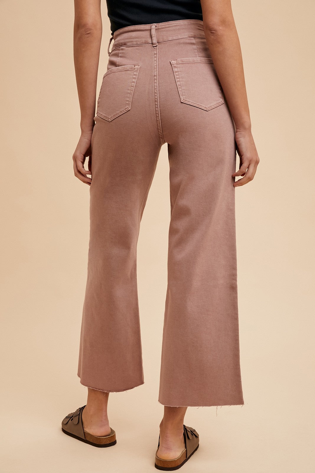 Dried Rose Wide Leg Pants