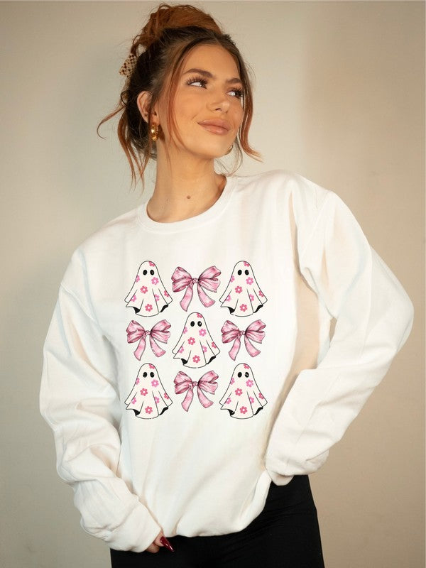 Halloween Ghost Coquette Graphic Sweatshirt (Online Only)