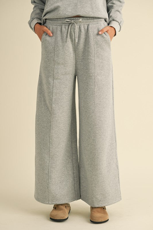Wide Leg Lounge Pants w/ Bows