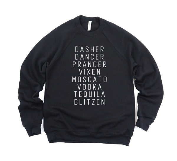 Dasher Dancer Vixen Moscato Premium Sweatshirt