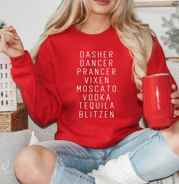 Dasher Dancer Vixen Moscato Premium Sweatshirt