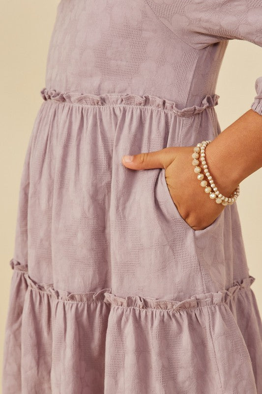 Lavender Tiered Dress