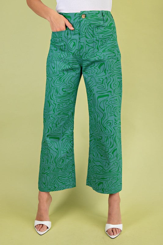 Retro Cropped Pants