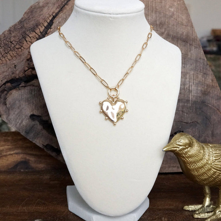 Modern Spiky Heart Necklace