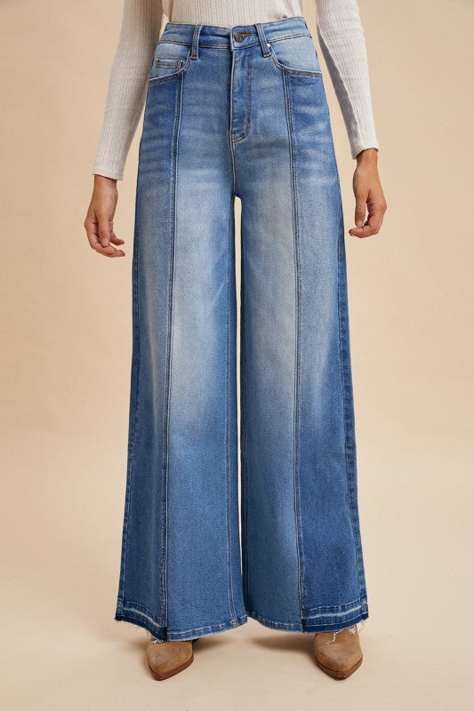 Two Tone Denim Pants